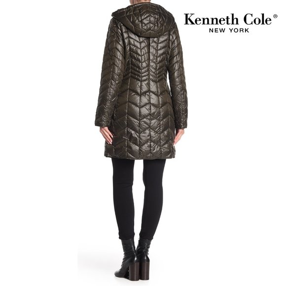 Kenneth Cole New York Hooded Quilted Puffer Coat - Picture 3 of 4